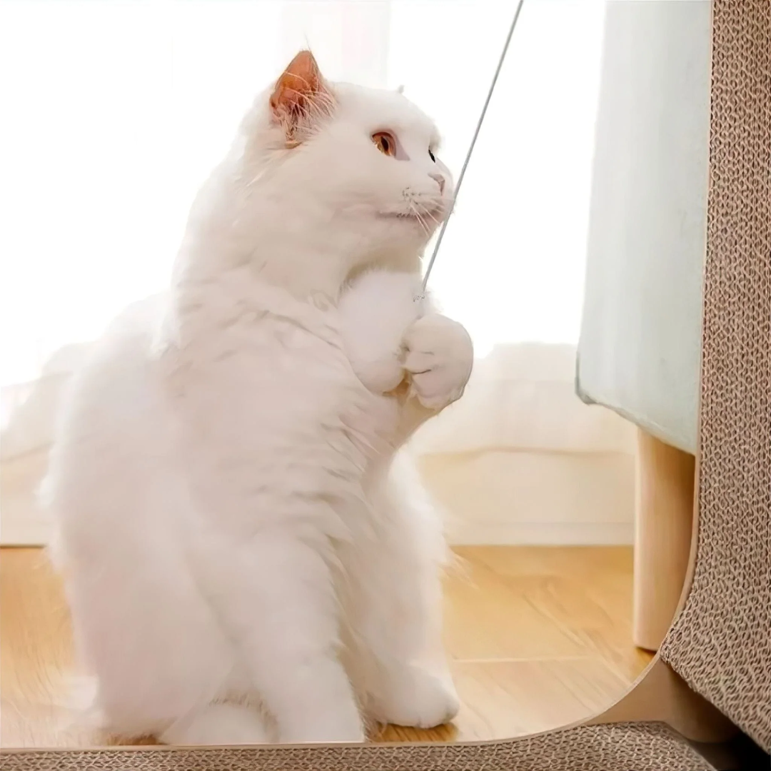 Cat scratching post – L-shape cardboard scratcher for indoor use
