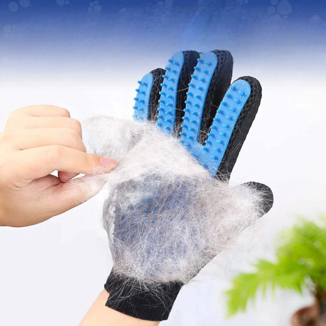 Pet grooming glove – hair remover brush for dogs and cats