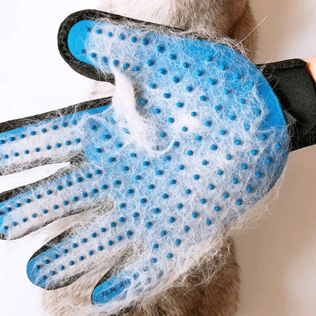 Pet grooming glove – hair remover brush for dogs and cats