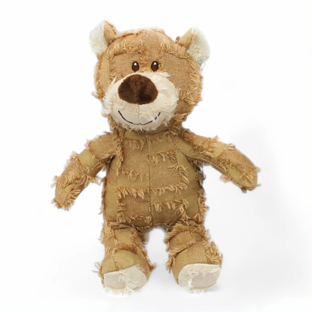 Teddy dog toy – fabric chew plush for indoor playtime