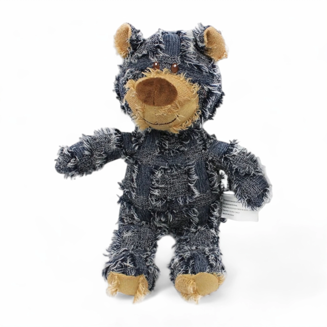 Teddy dog toy – fabric chew plush for indoor playtime