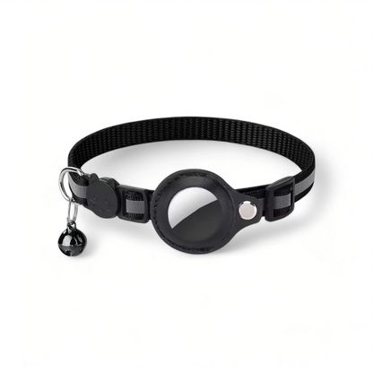 Airtag cat collar – reflective adjustable pet collar with bell
