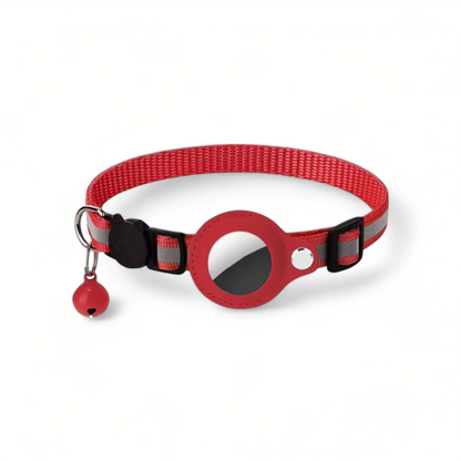 Airtag cat collar – reflective adjustable pet collar with bell