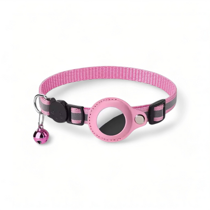 Airtag cat collar – reflective adjustable pet collar with bell